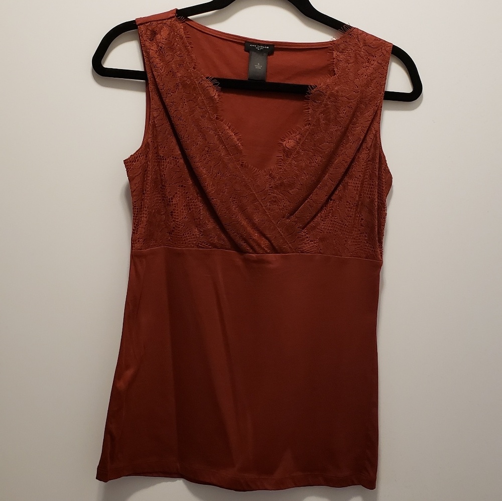 Ann Taylor Brown Tank Top